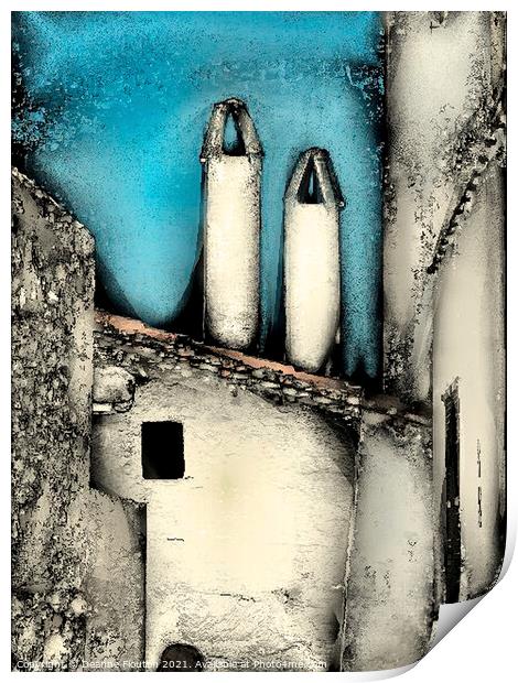  Whispers of Two Chimneys Print by Deanne Flouton