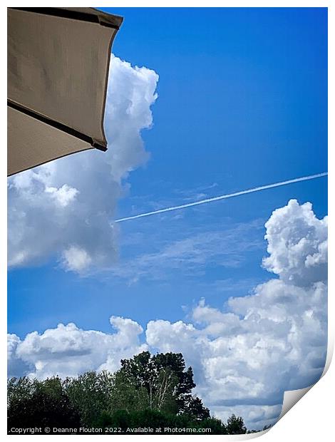 Ethereal Umbrella Sky Flight Print by Deanne Flouton