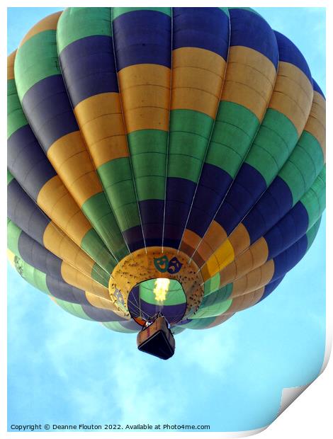 Amazing Hot Air Balloon Ride Print by Deanne Flouton