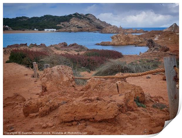 Approaching Pregonda Menorca Print by Deanne Flouton
