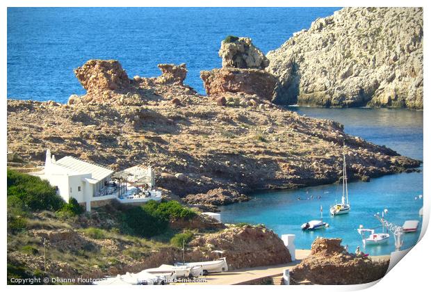 A Serene Oasis in Menorca Print by Deanne Flouton