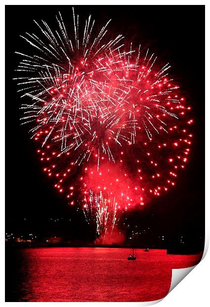 Firework in the Sound Print by Gail Porthouse