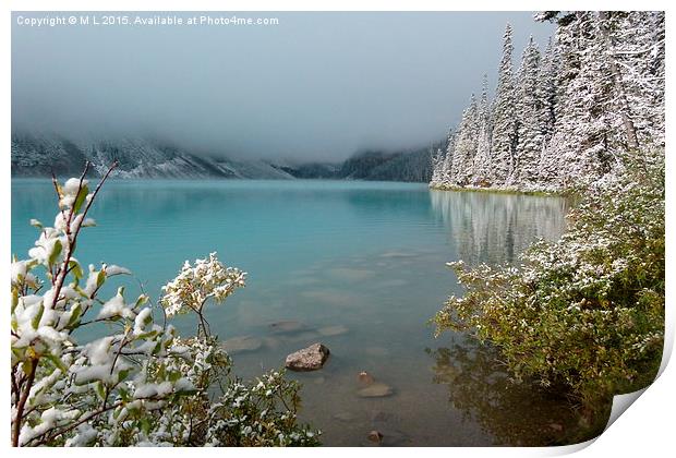  Lake Louise, Alberta Province, Canada Print by Muriel Lambolez