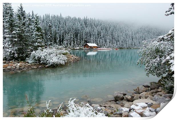  Lake Louise, Alberta Province, Canada Print by Muriel Lambolez