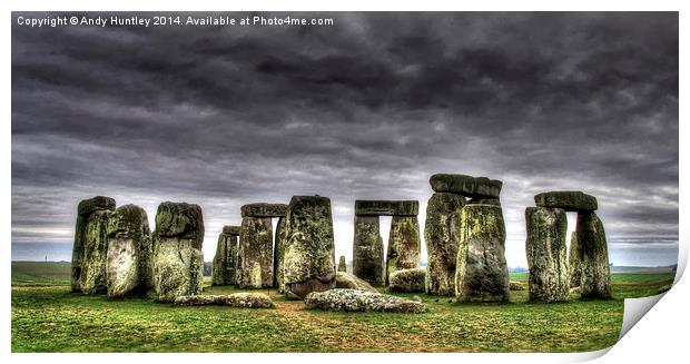 Stonehenge Print by Andy Huntley