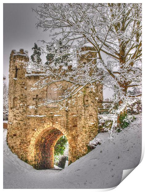 Reigate Castle Print by Andy Huntley
