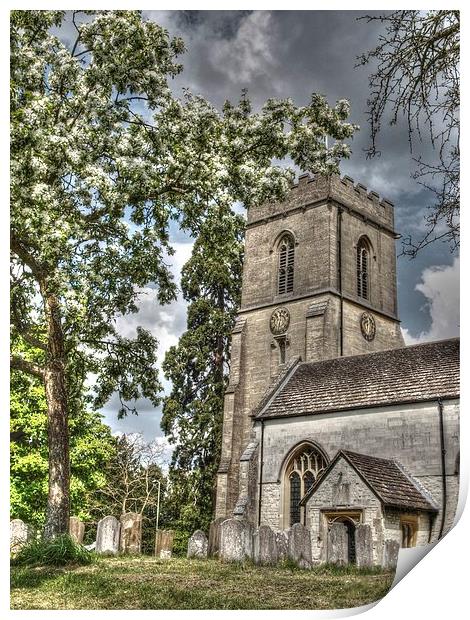 St Marys Church Reigate Print by Andy Huntley