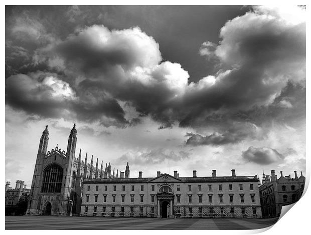 Kings College Cambridge Print by Andy Huntley
