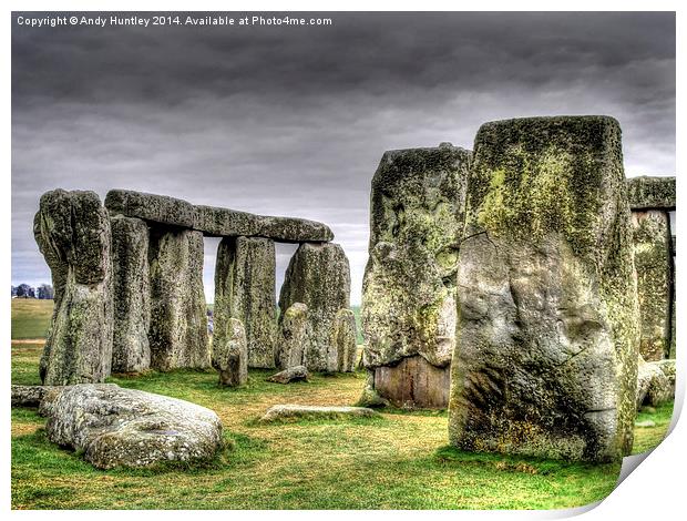 Stonehenge Print by Andy Huntley