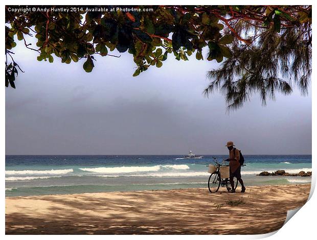Barbados Rush Hour Print by Andy Huntley