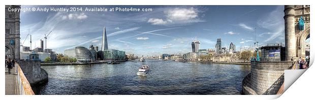 Thames Panorama Print by Andy Huntley