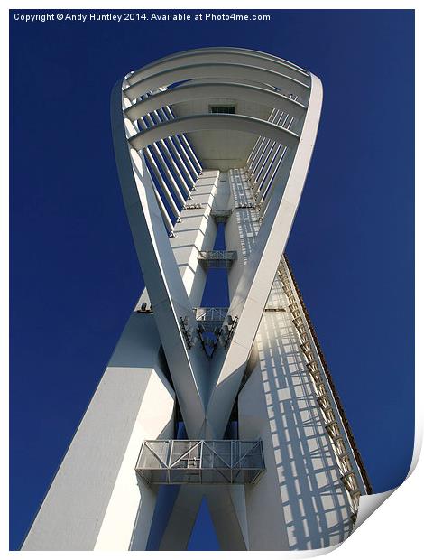  Spinnaker Tower Print by Andy Huntley