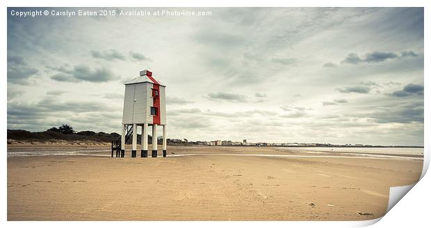  Burnham Lighthouse Print by Carolyn Eaton