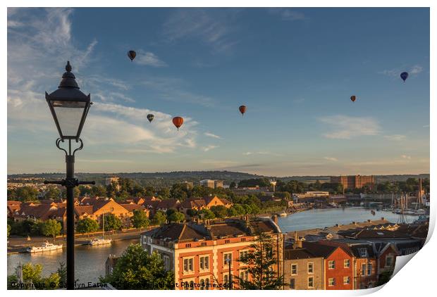 Bristol Balloons from Cliftonwood Print by Carolyn Eaton