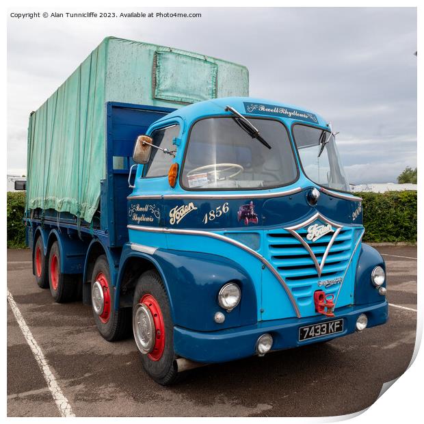 Foden truck Print by Alan Tunnicliffe