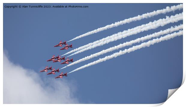 Red arrows Print by Alan Tunnicliffe