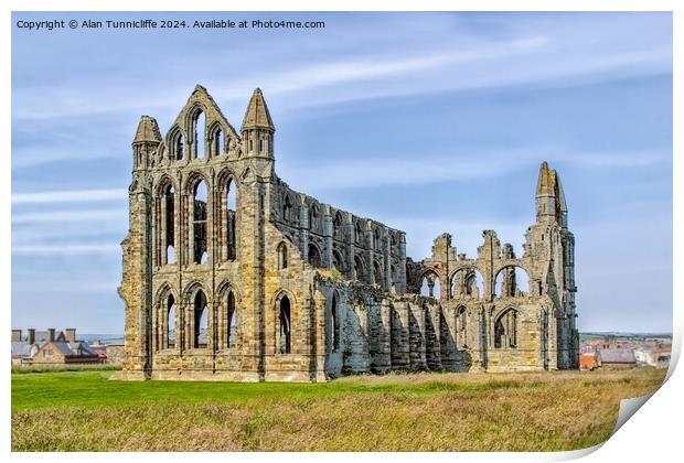 Whitby Abbey Print by Alan Tunnicliffe