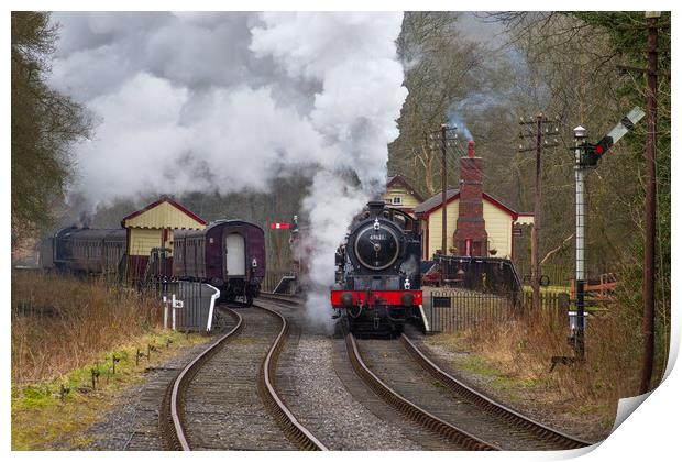 full steam ahead in colour Print by Alan Tunnicliffe
