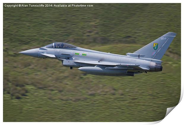 Eurofighter Typhoon Jet Print by Alan Tunnicliffe