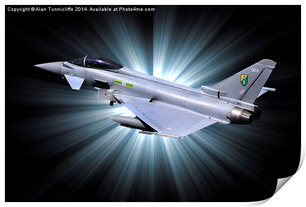 Typhoon Eurofighter Power Unleashed Print by Alan Tunnicliffe