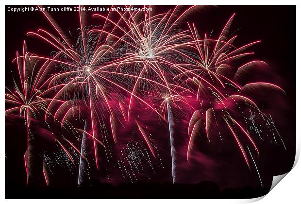  Fireworks Print by Alan Tunnicliffe