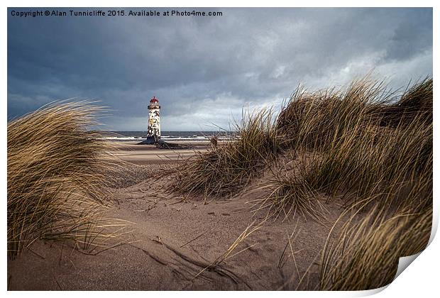  Talacre Lighthouse Print by Alan Tunnicliffe