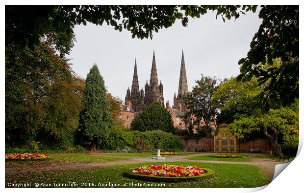 Lichfield Print by Alan Tunnicliffe