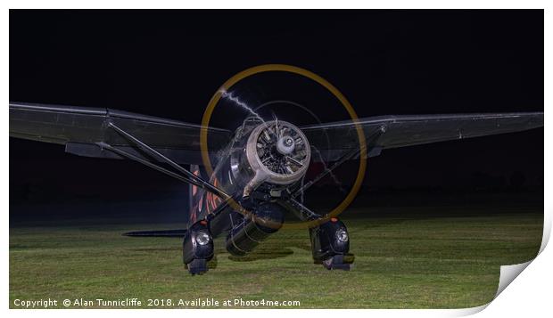 Westland Lysander  Print by Alan Tunnicliffe