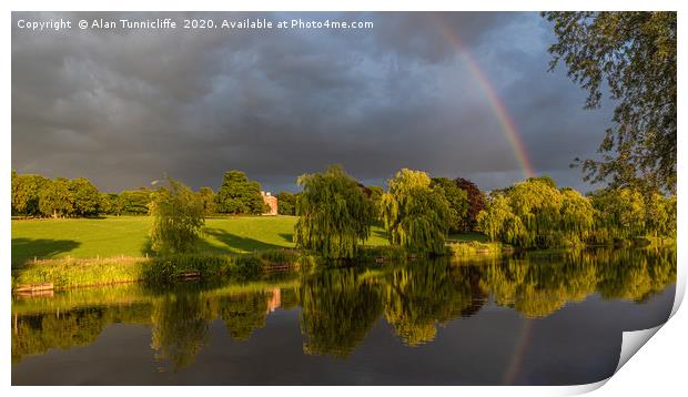 sunlight and rainbow Print by Alan Tunnicliffe