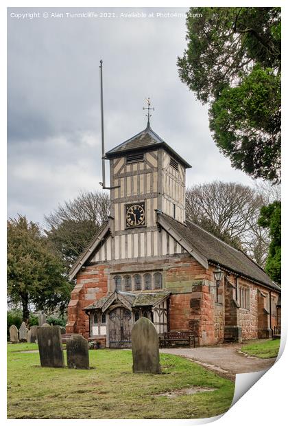 St Mary and All Saints Print by Alan Tunnicliffe