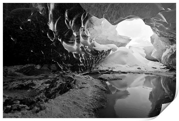 Ice cave Print by David Howes