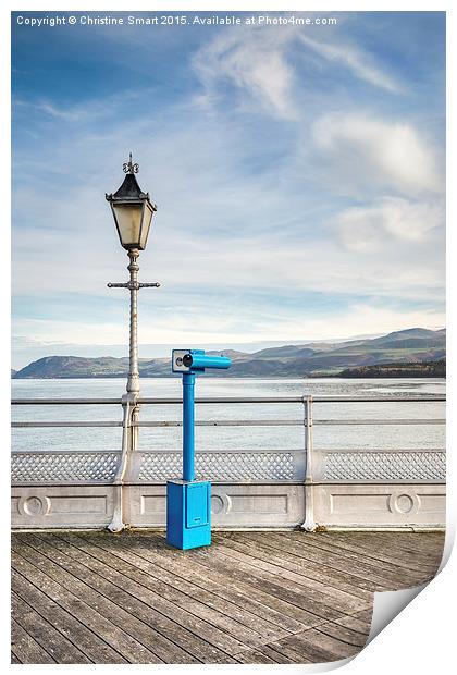  Lookout Point Bangor Pier Print by Christine Smart