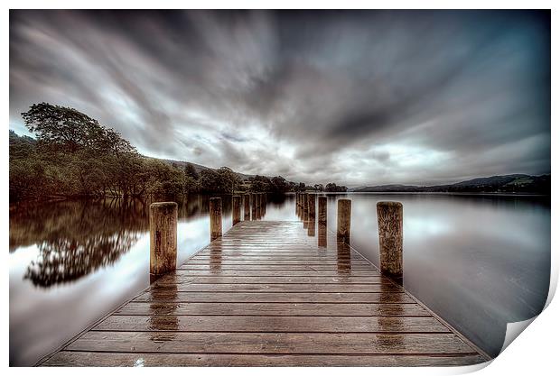Coniston Jetty Print by Rich Berry