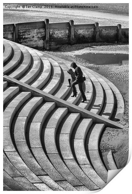 Blackpool Steps and curves Print by Ian Clamp