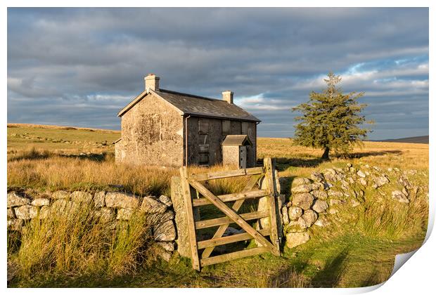 Cottage on the Moor Print by Helen Hotson