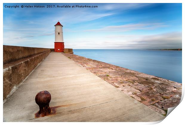 Berwick on Tweed Lighthouse Print by Helen Hotson