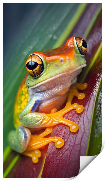 Tree Frog Print by Bahadir Yeniceri
