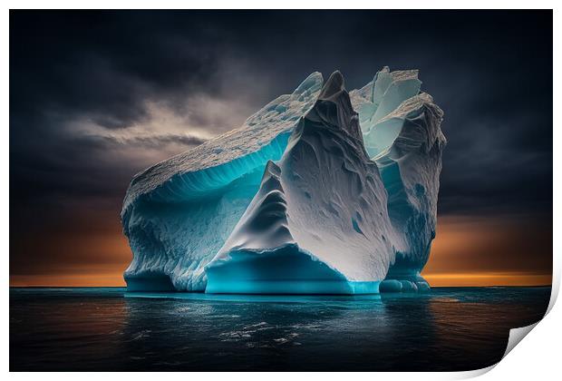 Iceberg Print by Bahadir Yeniceri