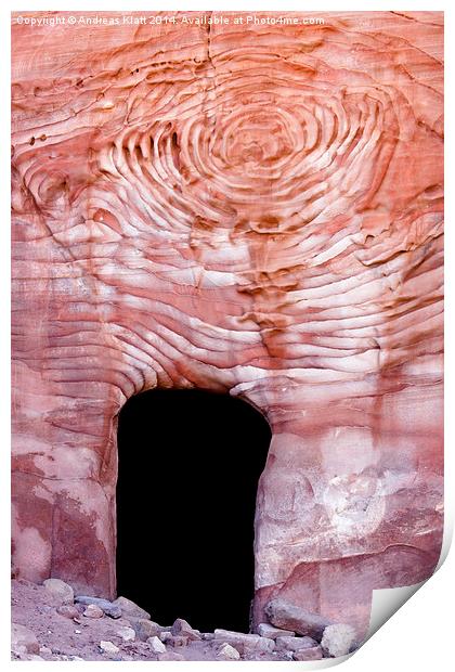 Petra cave Print by Andreas Klatt
