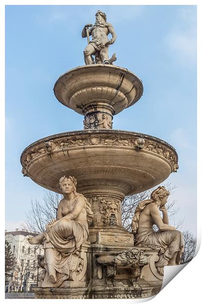 Fountain Print by Colin Porteous