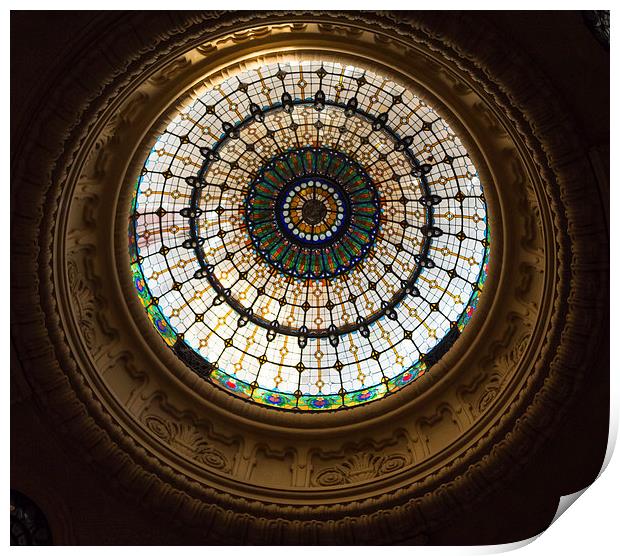Dome roof Print by Colin Porteous