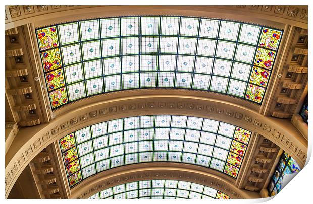 Glass roof Print by Colin Porteous