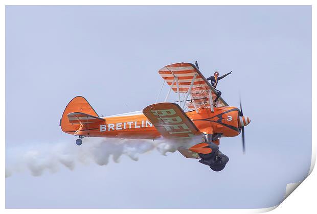 Wing walker Print by Colin Porteous