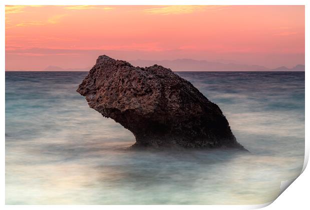 Rhodes Kato Petres Beach Large Rock Print by Antony McAulay