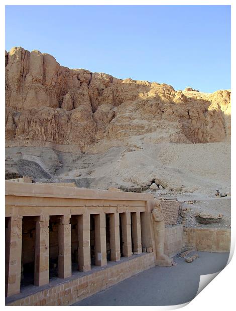 Hatshepsut temple 07 Print by Antony McAulay
