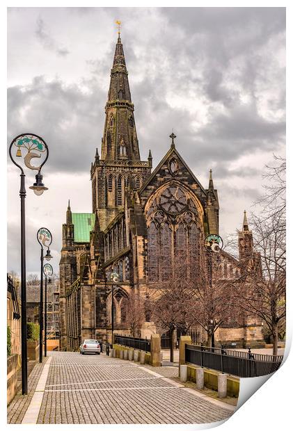 Glasgow Cathedral Front Print by Antony McAulay