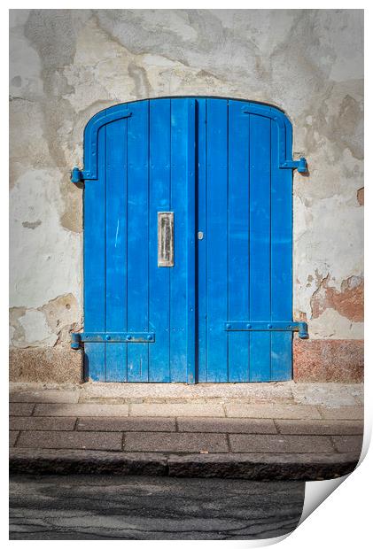 Helsingor Blue Doors Print by Antony McAulay