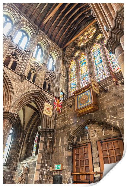 Glasgow Cathedral Interior Print by Antony McAulay