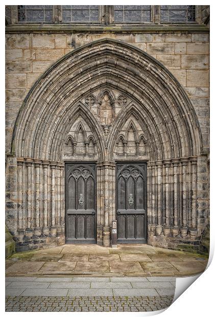 Glasgow Cathedral Doors Print by Antony McAulay
