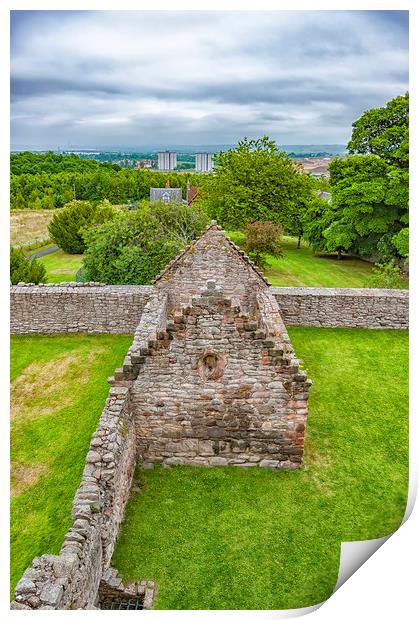 Craigmillar Castle Church Ruins Print by Antony McAulay